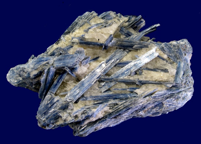Kyanite-Several Blue Crystals