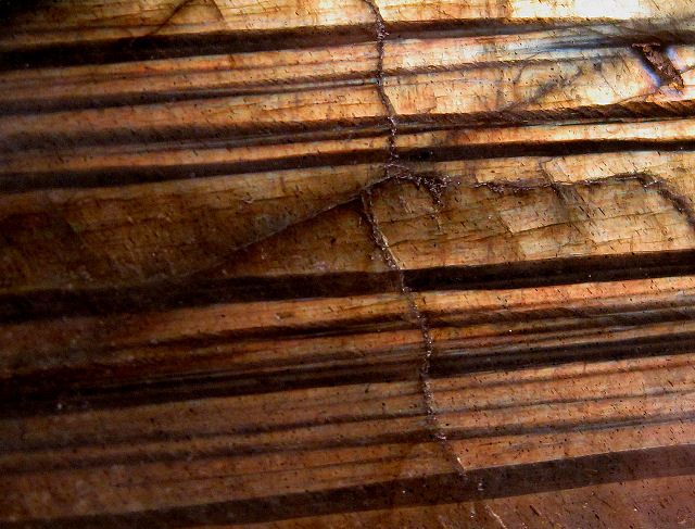 labradorite schiller and plagioclase twinning close view