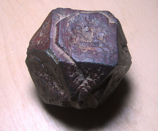 limonite pyrite crystal altered to limonite