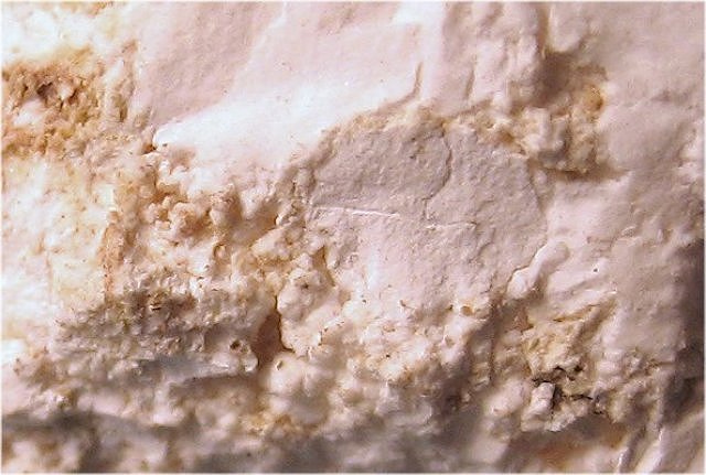 magnesite-white and light brown-chalky