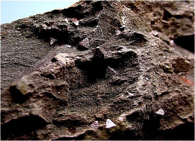 magnetite-octahedron crystal in chlorite schist