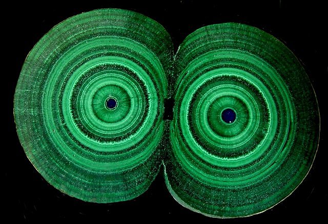 malachite-green-sliced sections of stalactites-Africa-2