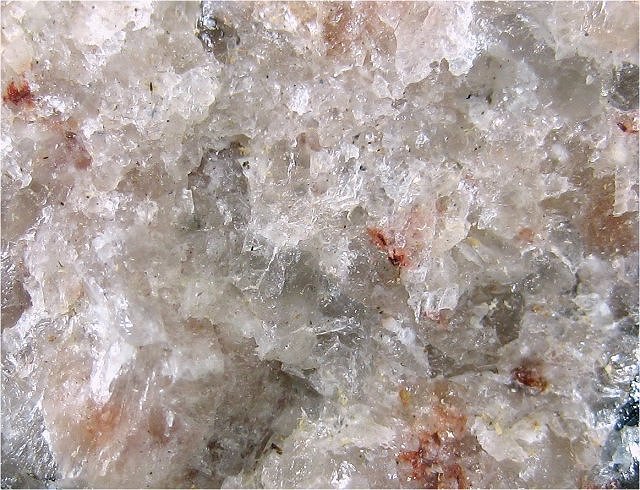 oligoclase-white cleavage surfaces