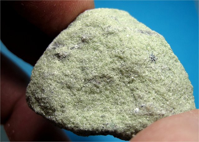 olivine-light green grainy