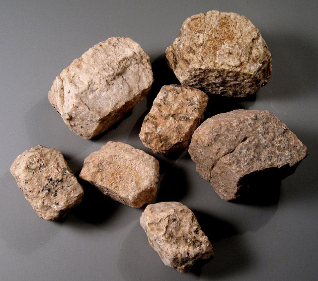 orthoclase-weathered phenocryst crystals