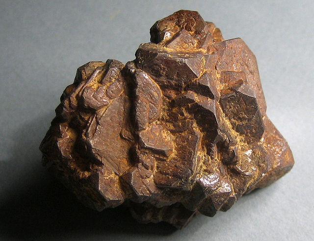 pyrite-limonite replacing pyrite crystals