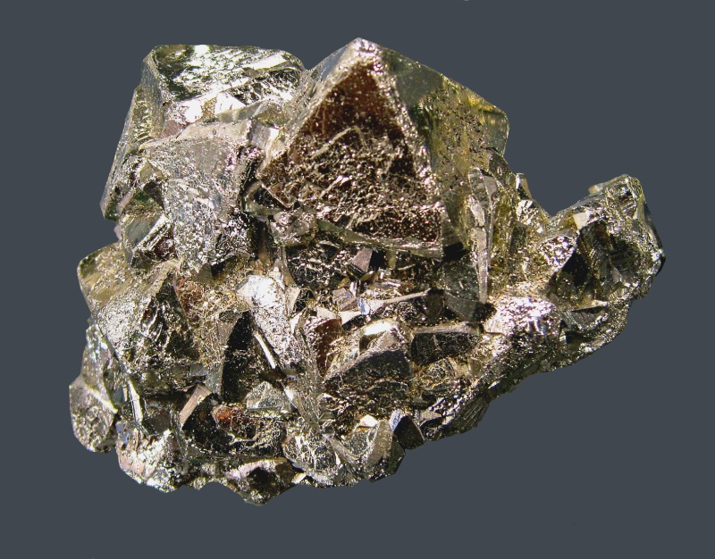 pyrite octahedron crystals Peru