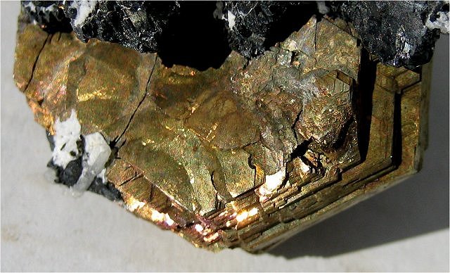pyrrhotite-crystal with yellow metallic luster-Siberia
