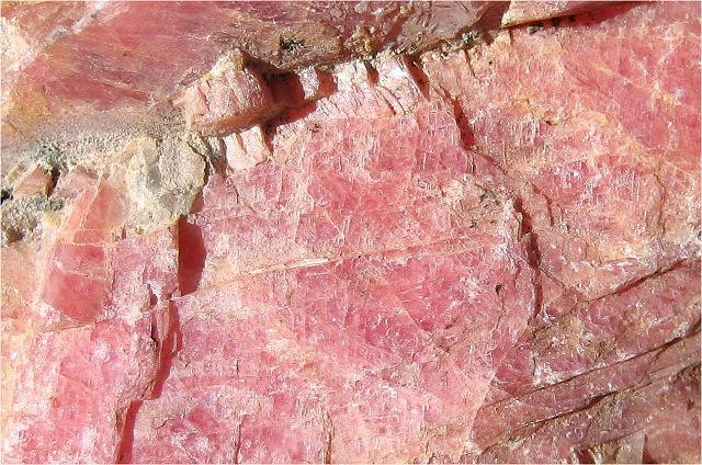 Rhodochrosite Pink Cleavage Surface
