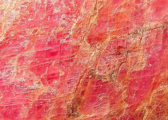 Rhodochrosite Pink Cleavage Surface