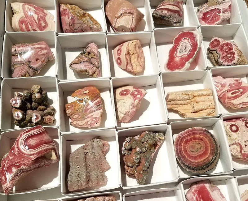 Rhodochrosite Pink Polished Cave Formation Specimens