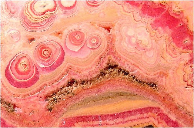 Rhodochrosite Pink Section Of A Stalactite Argentina
