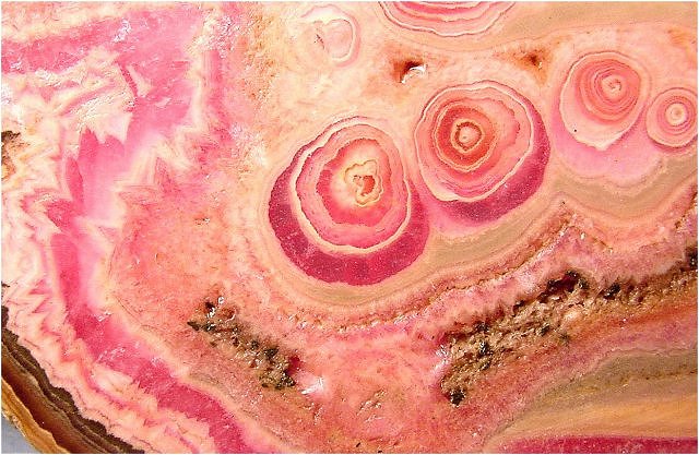 Rhodochrosite Pink Section Of A Stalactite Argentina
