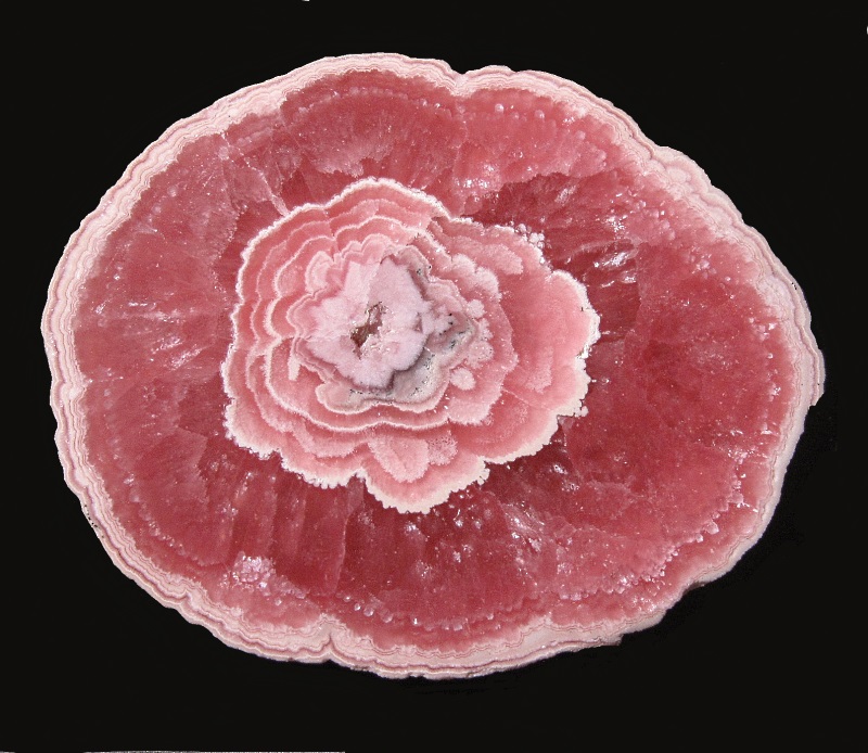 Rhodochrosite Pink Section Of A Stalactite Argentina