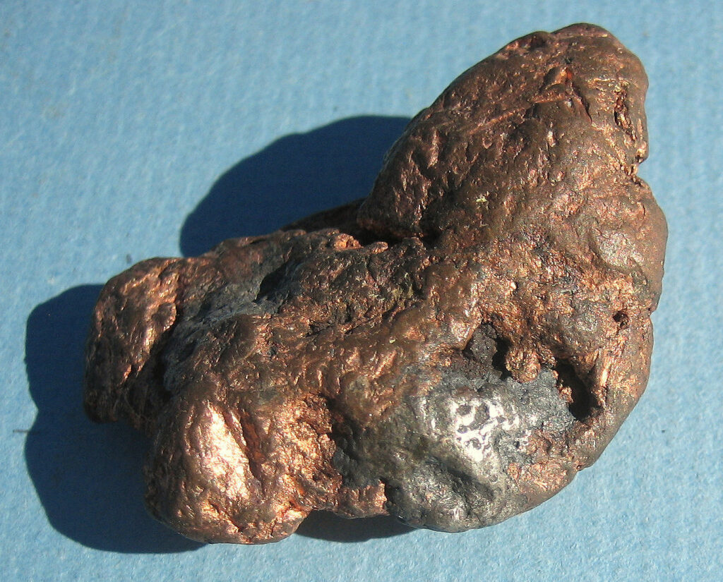 silver-copper nugget with silver-Michigan