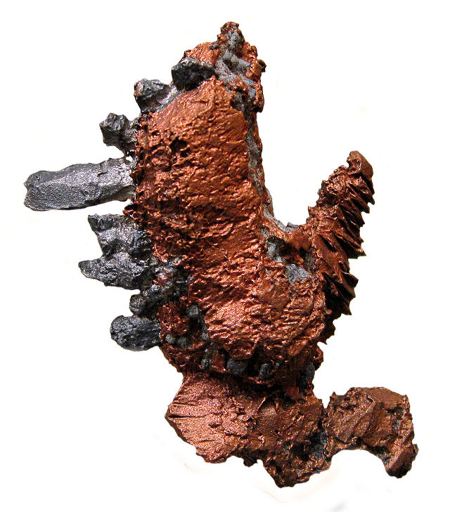 silver-copper with silver crystals-Michigan