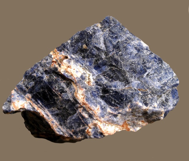 Sodalite - Massive - Dark Blue and White Layers