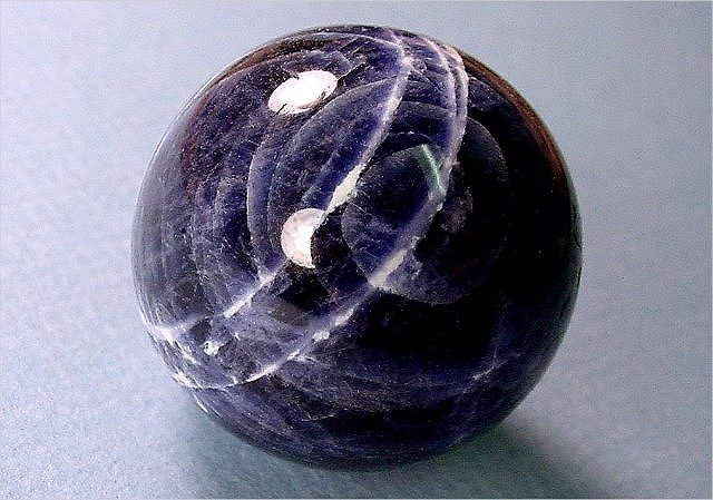 Sodalite - Polished Sphere - Dark Blue And White