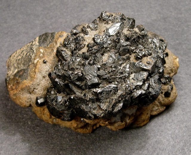 Sphalerite - Cluster Of Dark Brown Crystals
