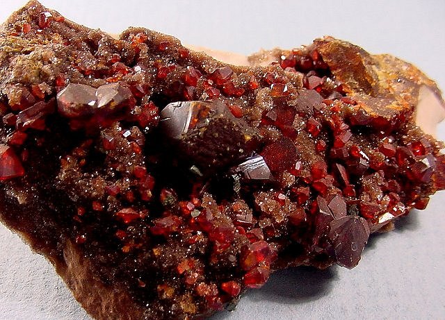 Sphalerite - Deep Red Translucent Crystals
