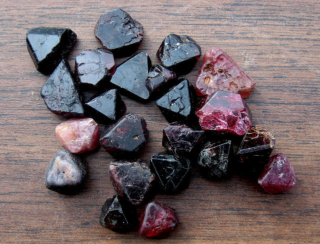 Spinel - Several Small Octahedron Crystals - Burma