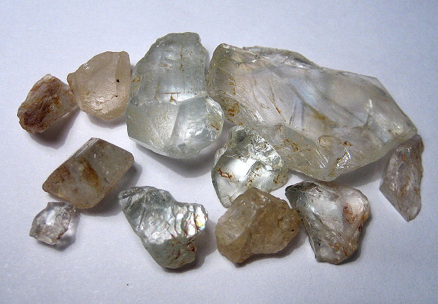 Topaz Water Worn Fragments