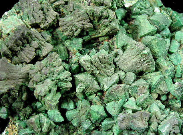 Torbernite Pale Green Crystals Close View