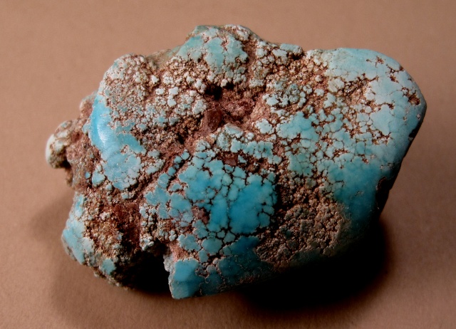 Turquoise - Blue Nugget With Surface Partially Ground Off
