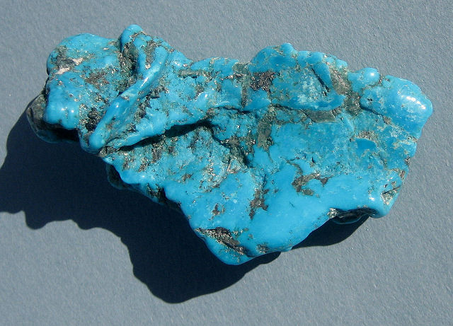 turquoise- blue polished nugget