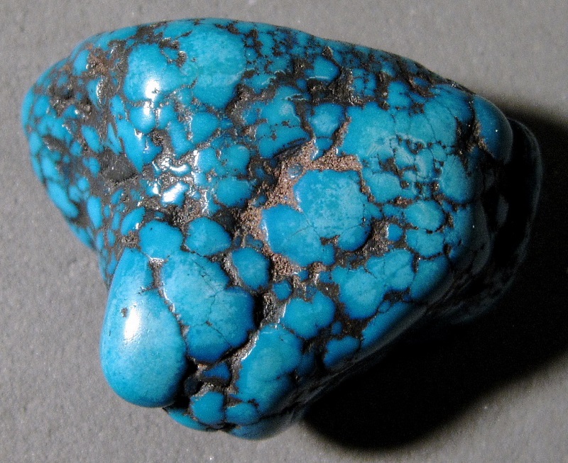 Turquoise - Polished Blue And Black Nugget