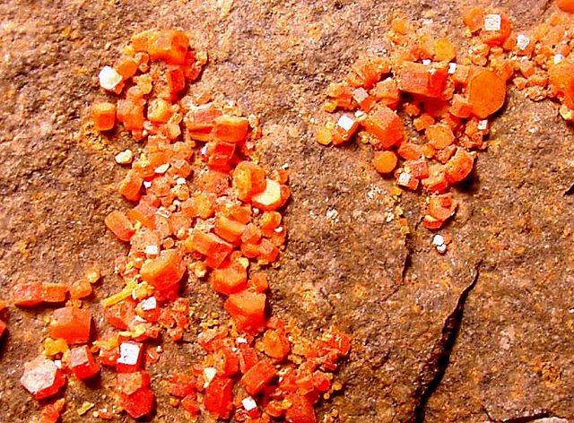 vanadinite orange crystals Arizona