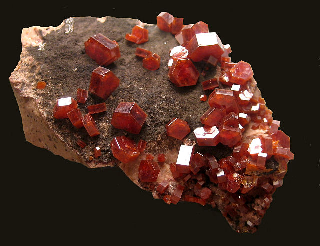 vanadinite red crystals Morocco