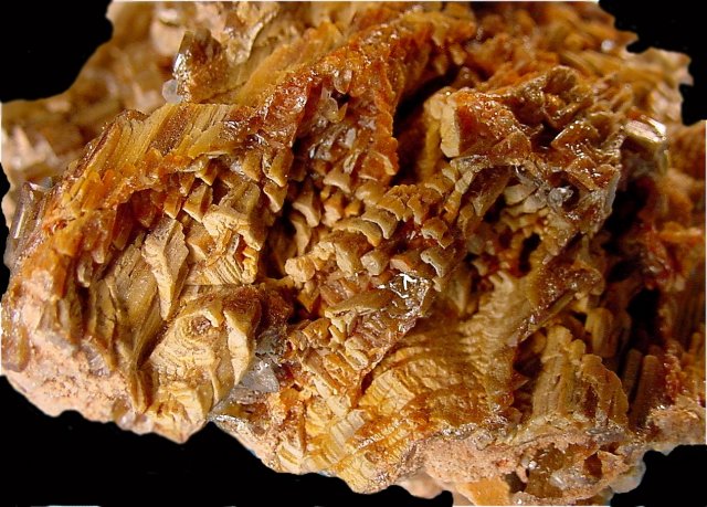 vanadinite yellow brown crystalline mass