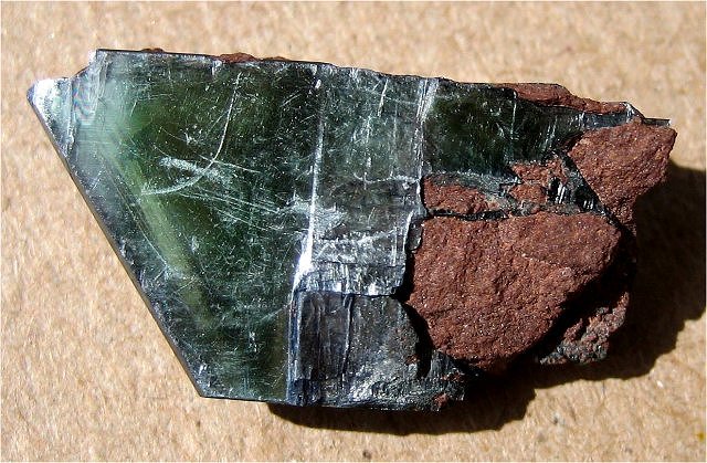 vivianite green and blur transparent crystal Mexico