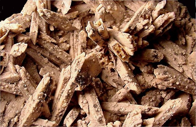 vivianite tan-pseudomorph crystals after vivianites