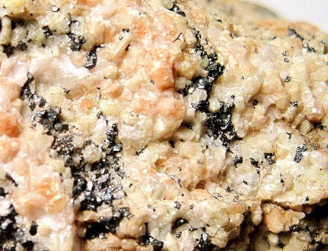willemite cream colored granular with black franklinite