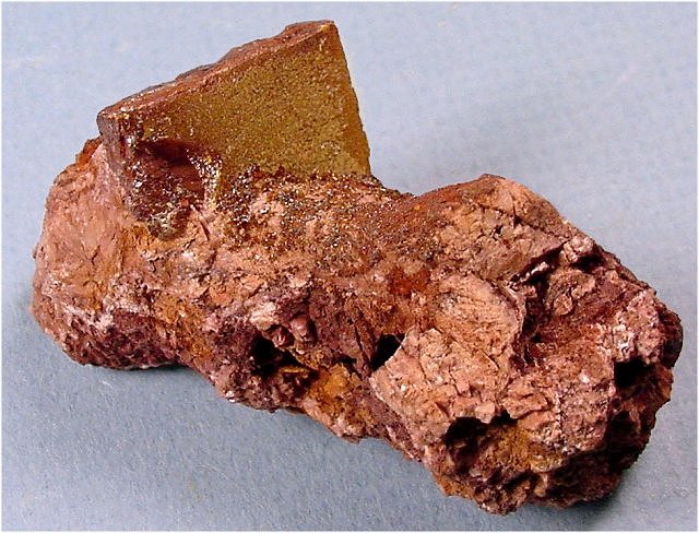 wulfenite brownish yellow square crystal