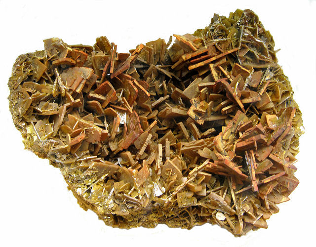 wulfenite brownish yellow square crystals