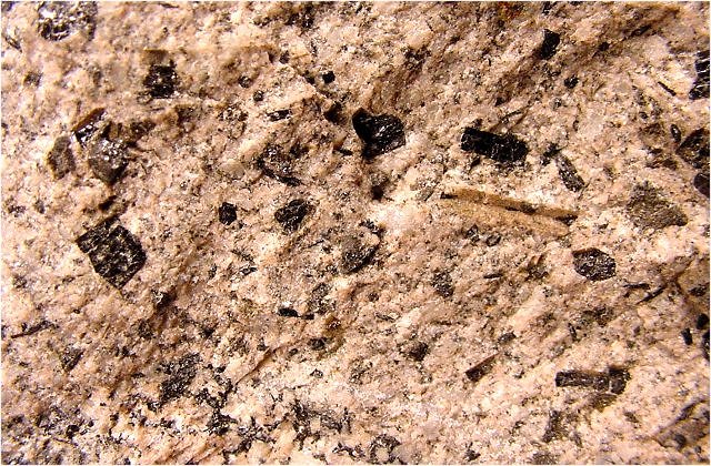 andesite with hornblende crystals