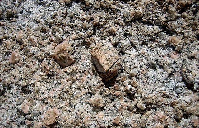 granite weathered feldspar crystal