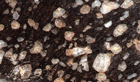 obsidian porphyry close up