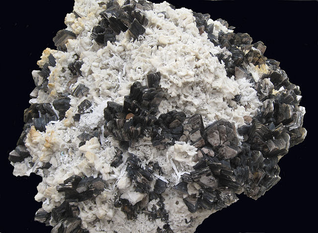 pegmatite with calcite and mica