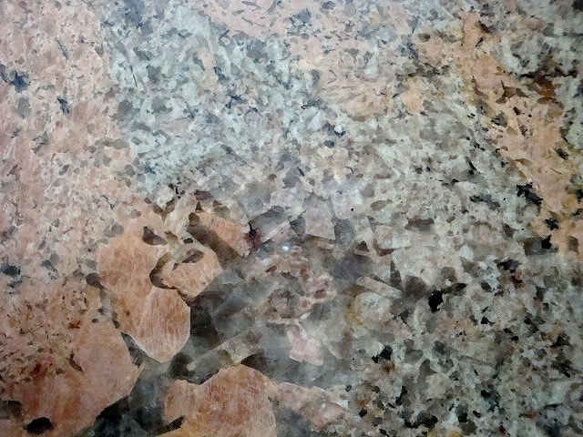 pegmatite with feldspar and various other minerals