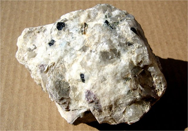 pegmatite with mica