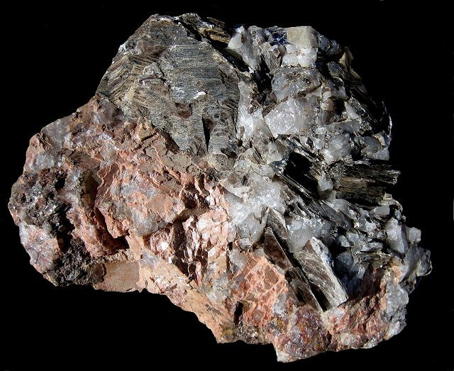 pegmatite with muscovite_biotite and feldspar