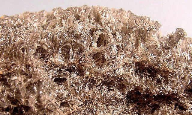pumice frothy and glassy texture