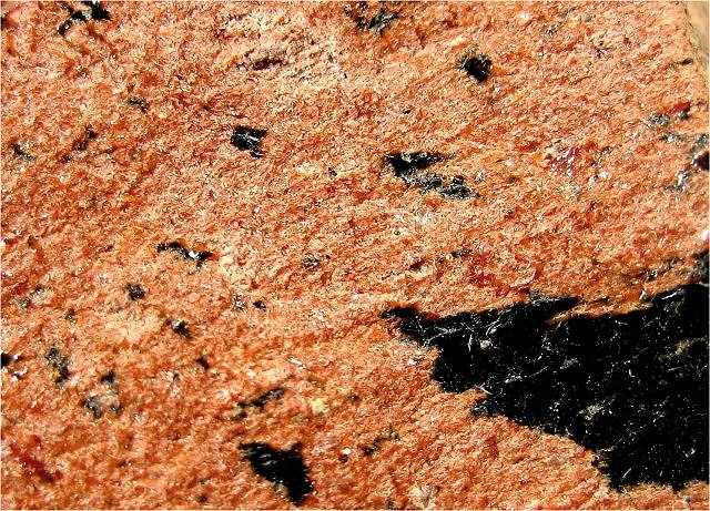 tuff welded with black flamme close up