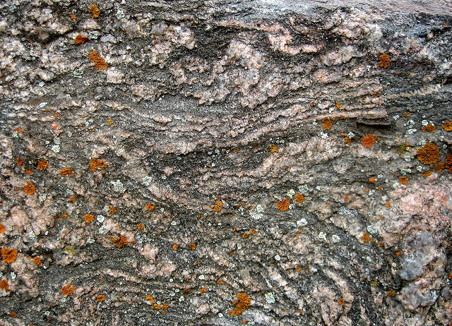 gneiss classic foliation weathered