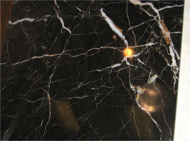 marble Negro Marquina black with veins of white