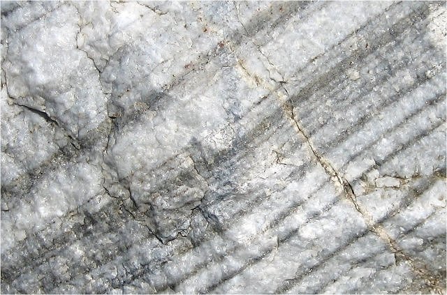 Marble - Gray White Banded - Close Up